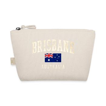 Brisbane, Australie, Vintage Flag Design - Trousse biologique - nature - Devant