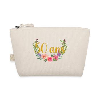 age anniversaire fleurs 50 ans - Trousse biologique - nature - Devant