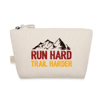 Run Hard. Trail Harder. - Organic Pouch - nature - Front