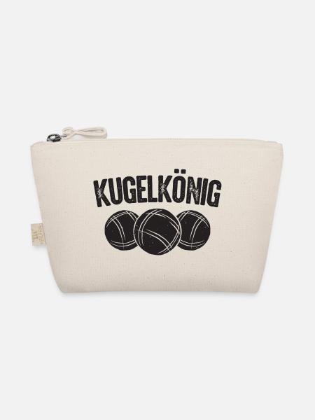 Boule König King Kugeln für Bouler Boccia Spiel - Bio-Täschchen - Natur