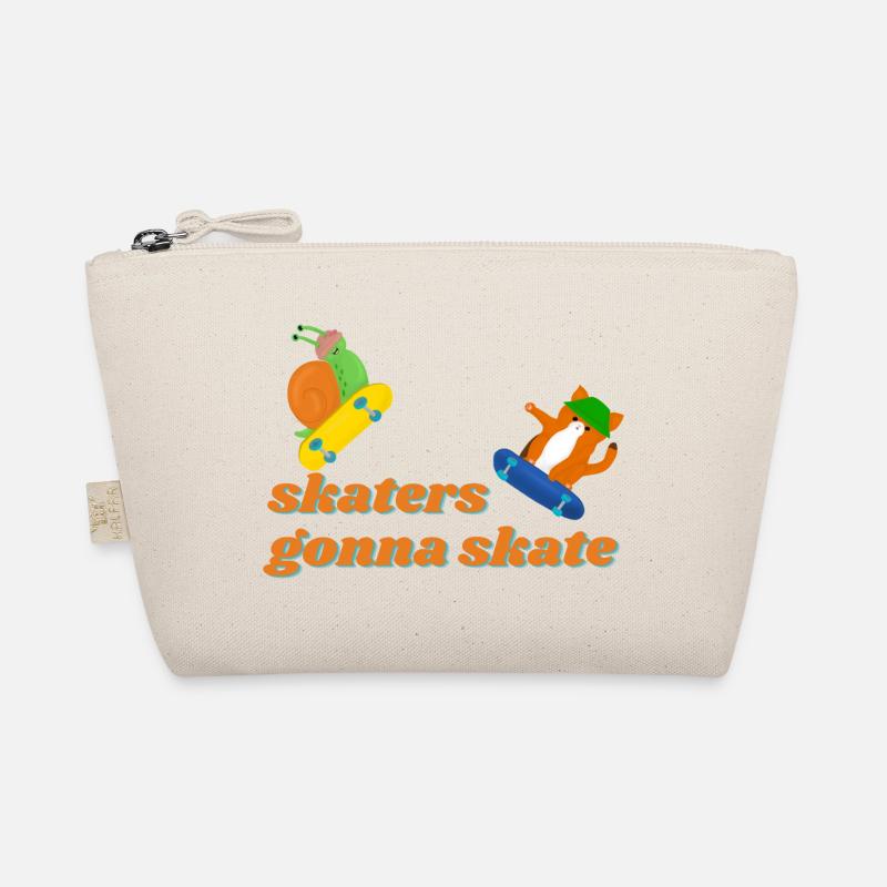 Skaters going to Skate - Organic Pouch - nature