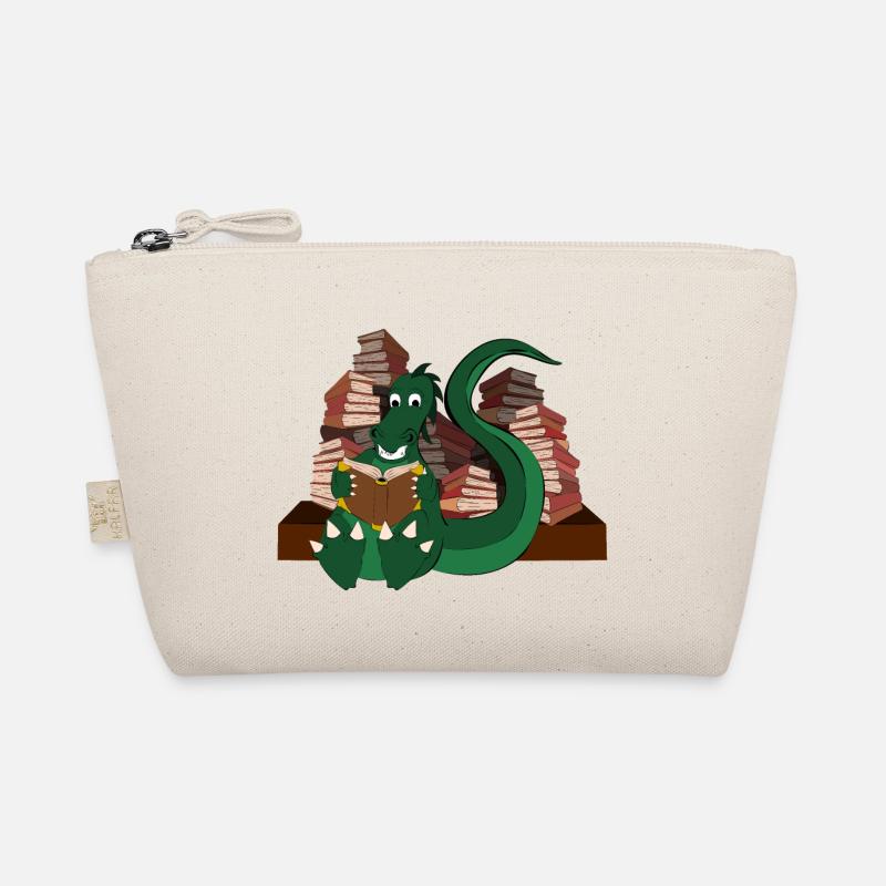 Drachen-Lesung - Bio-Täschchen - Natur