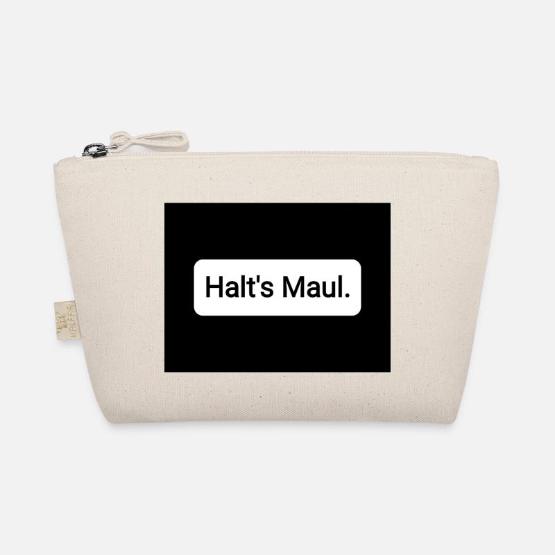 Halt s Maul - Bio-Täschchen - Natur