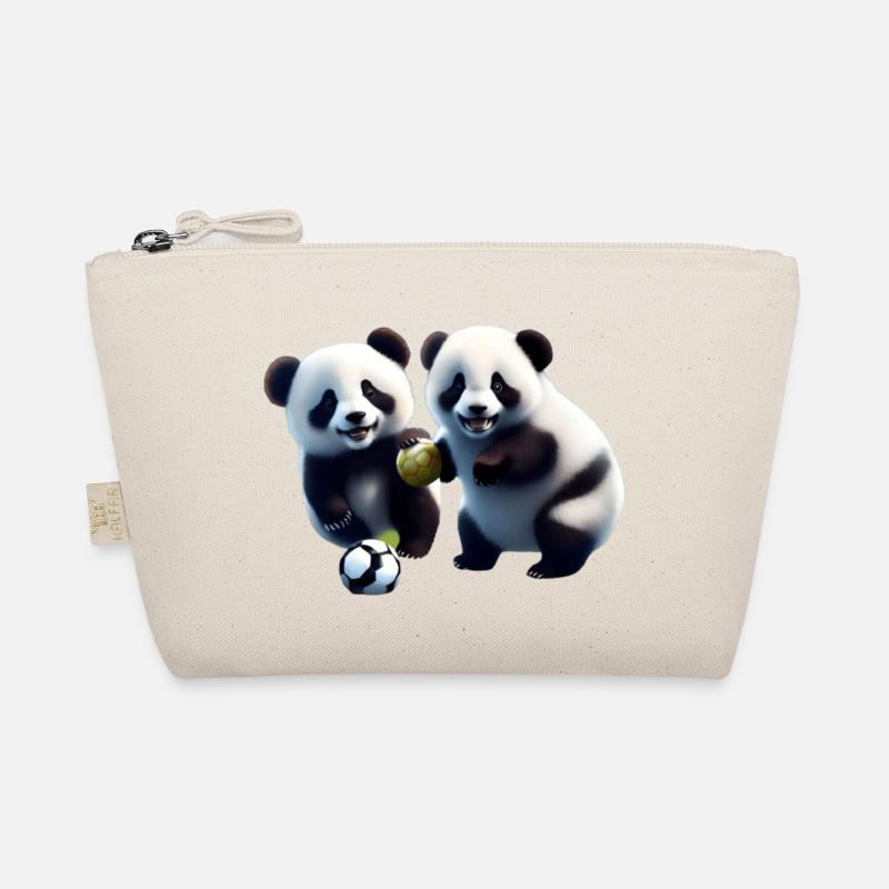 Panda freunde - Bio-Täschchen - Natur