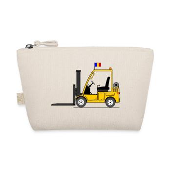 Forklift Romania Flag - Organic Pouch - nature - Front