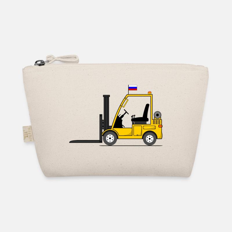Forklift Russia Flag Organic Pouch