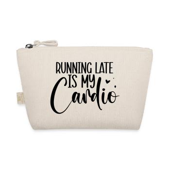 Running late is my cardio - Organic Pouch - nature - Front