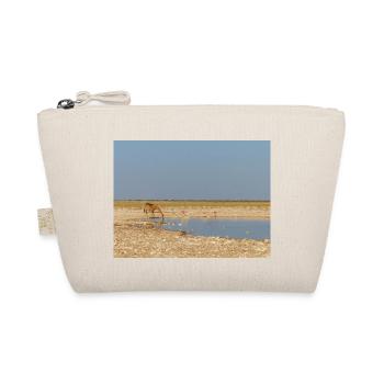 giraffe and Landscape in a Etosha National Park - Organic Pouch - nature - Front
