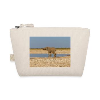 elephant and Landscape in a Etosha National Park - Organic Pouch - nature - Front