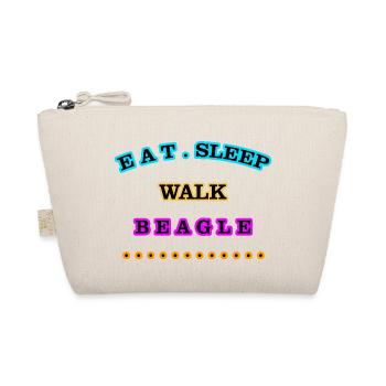 Eat, Sleep, Walk, Beagle - Organic Pouch - nature - Front