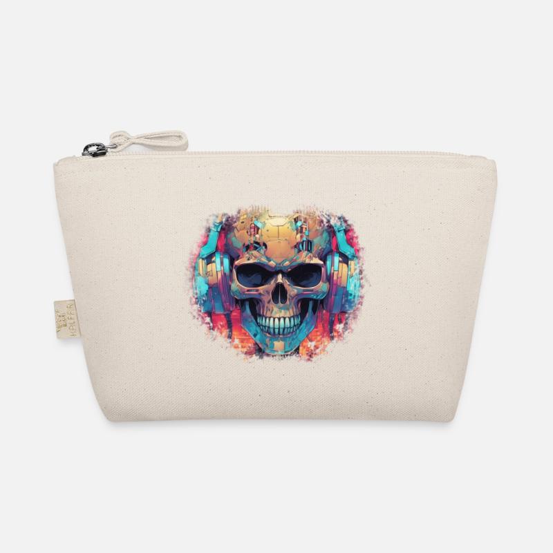 Cyberpunk Skull // TechSkull Matrix Bio-Täschchen
