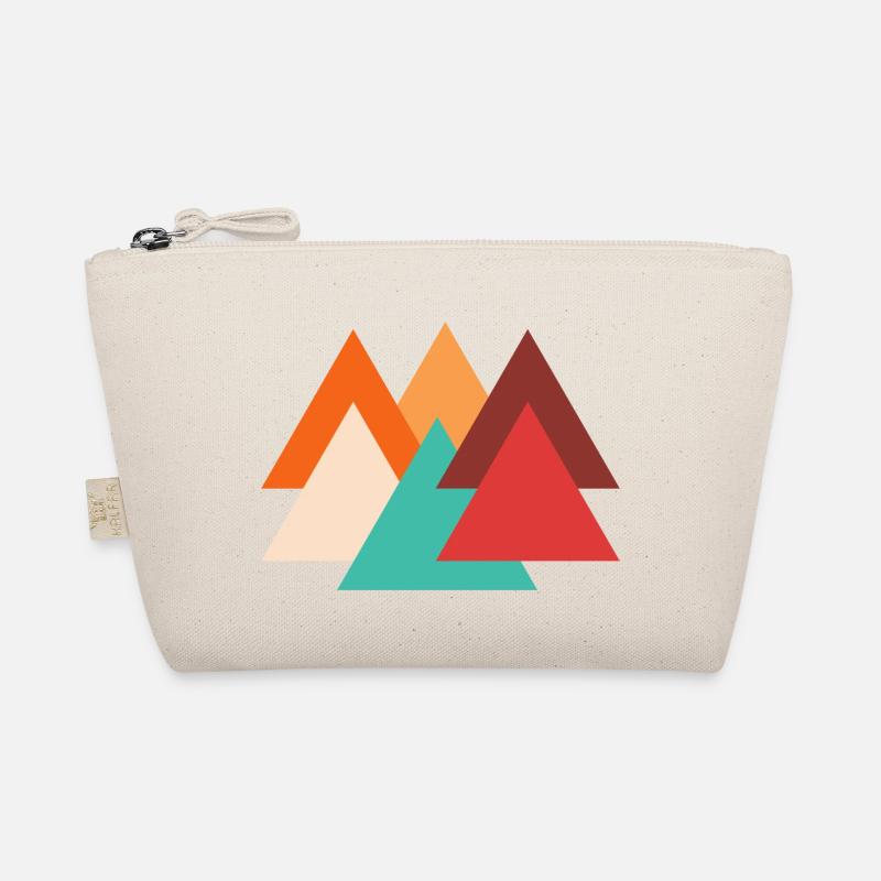 Retro triangle Organic Pouch