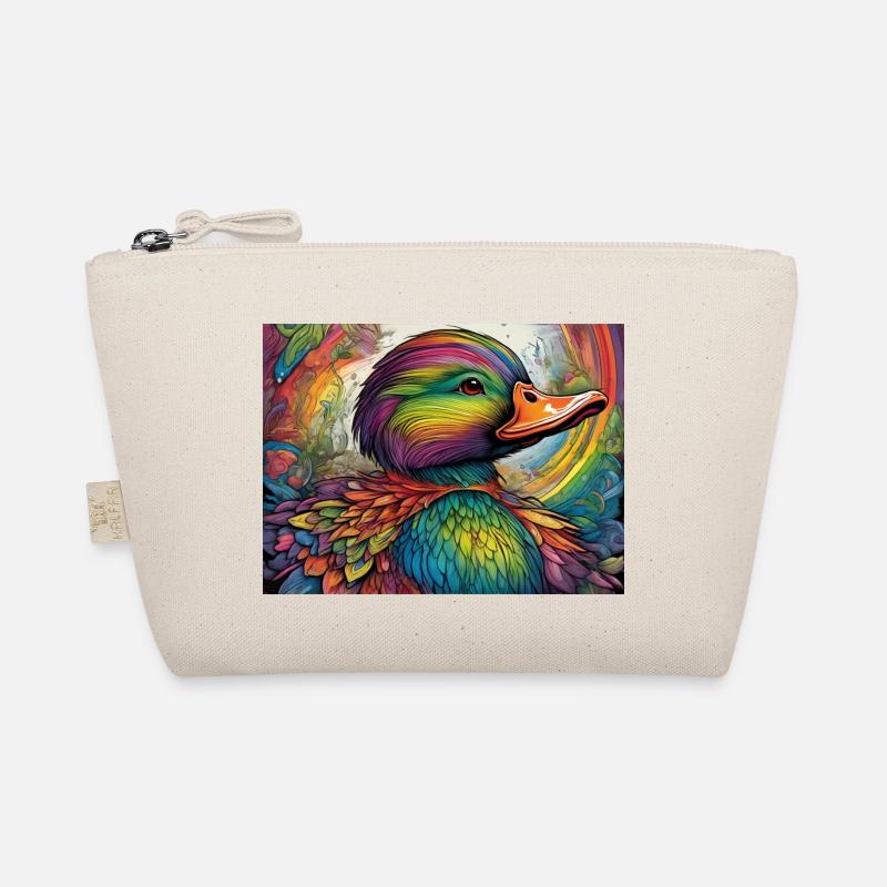 Illustrierte gemalte Ente Bio-Täschchen