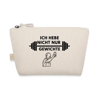Ich hebe nicht nur gewichte by LordKacz - Bio-Täschchen - Natur - Vorne