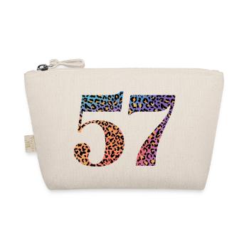 57th Birthday Leopard - Organic Pouch - nature - Front
