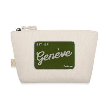 Genève Vintage Grün Badge - Bio-Täschchen - Natur - Vorne