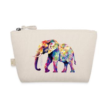 elefant bunt - Bio-Täschchen - Natur - Vorne