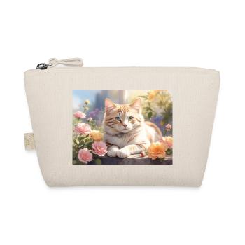 beautiful white cat - Organic Pouch - nature - Front