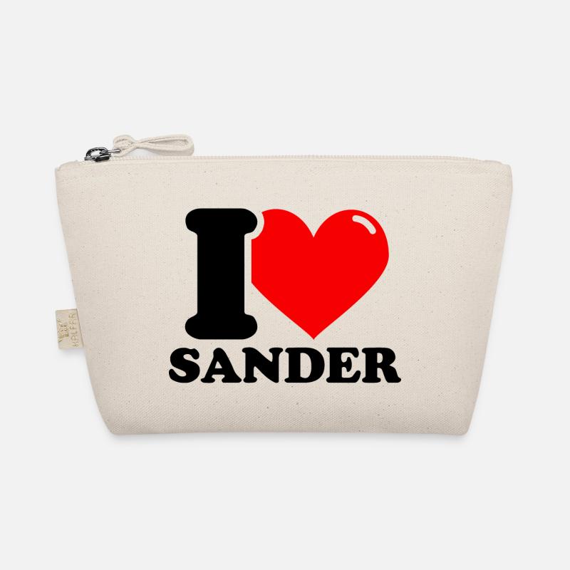 I love sander First name Organic Pouch
