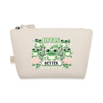 Life is better with Frogs - Bio-Täschchen - Natur - Vorne