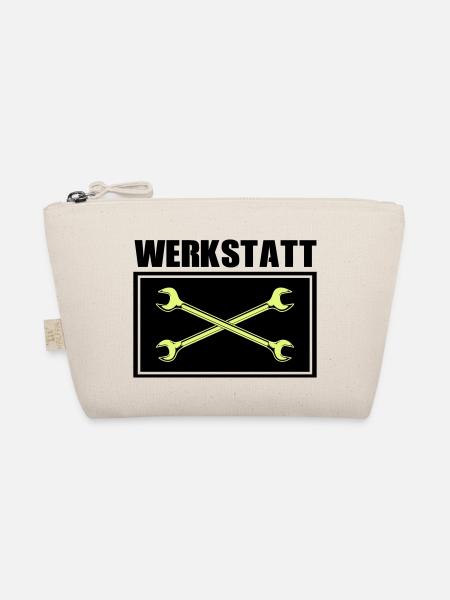 werkzeug werkstatt - Bio-Täschchen - Natur - Vorne