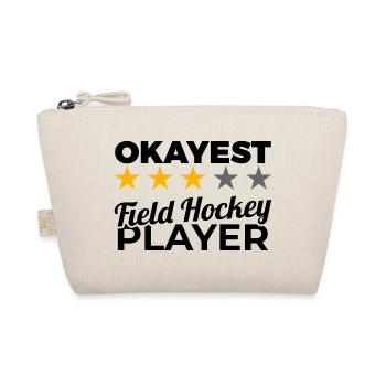Funny field hockey player - Organic Pouch - nature - Front