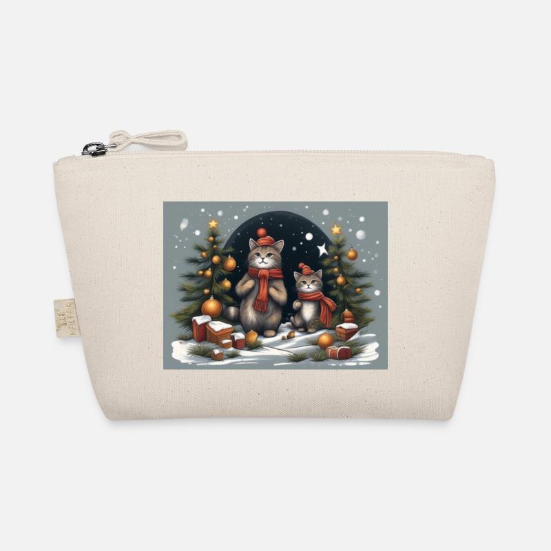 Christmas kittens Organic Pouch