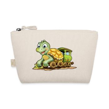 Turtle Railroad Turtle Rides Railroad - Organic Pouch - nature - Front