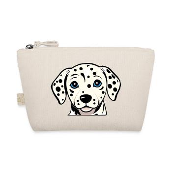Chiot dalmatien mignon - Design noir/blanc - Trousse biologique - nature - Devant