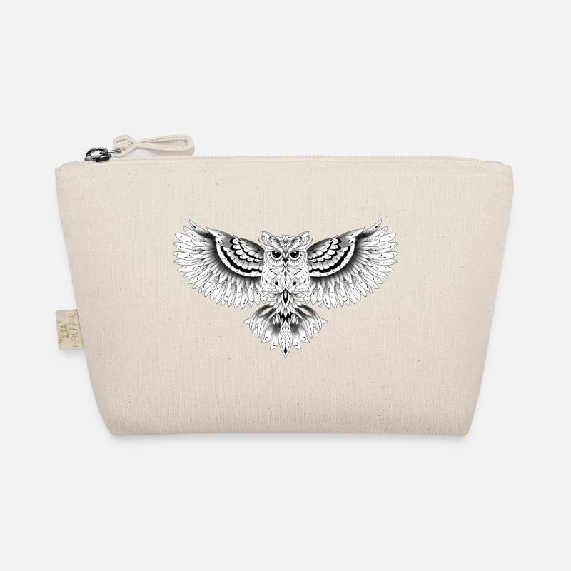 Eule dekorative Eule Zeichnung, Bio-Täschchen
