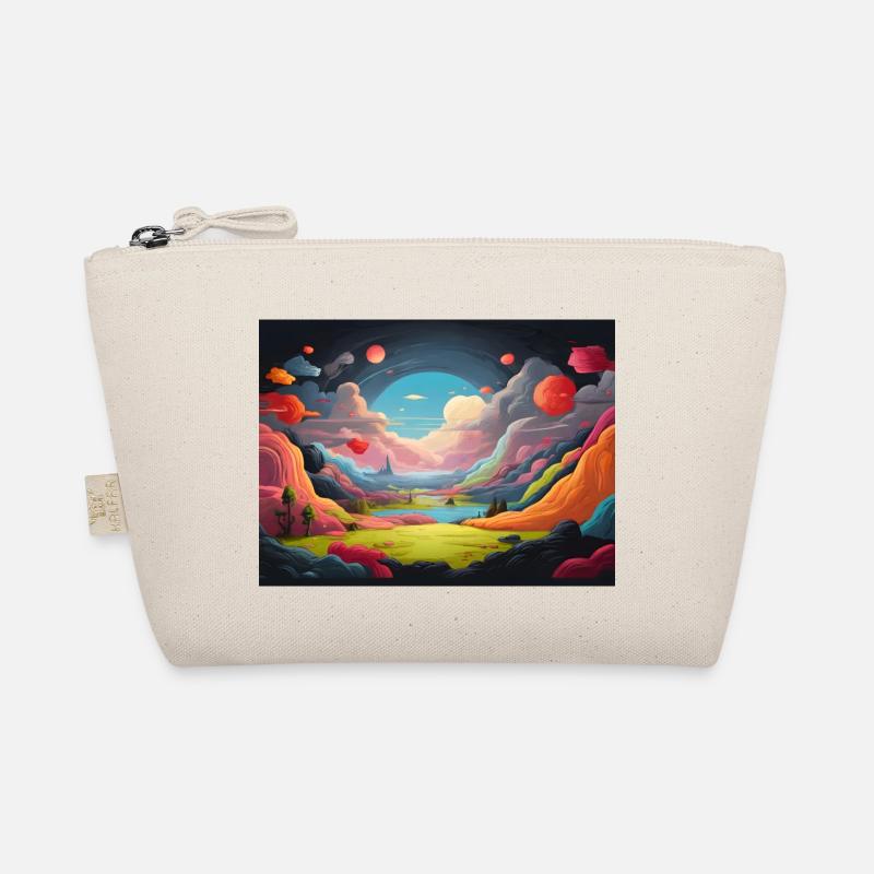 Bunte Landschaft - Bio-Täschchen - Natur