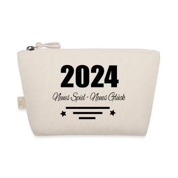 2024 Neues Spiel neues Glück - Bio-Täschchen - Natur - Vorne