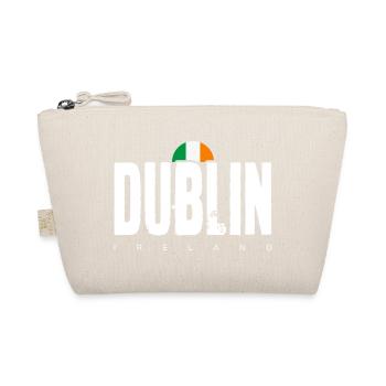 Dublin Bold Wordmark Irish Flag - Organic Pouch - nature - Front
