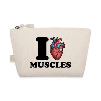 J’adore les muscles - Trousse biologique - nature - Devant