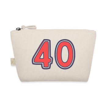 40. 40 ANS. 40e ANNIVERSAIRE. ANNIVERSAIRE 40 ANS. - Trousse biologique - nature - Devant