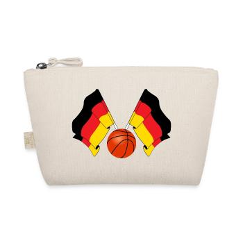 Two German flags crossed Basketball Germany - Organic Pouch - nature - Front