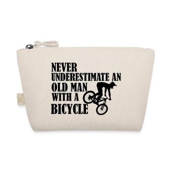 Funny Bicycle Saying - Organic Pouch - nature - Front