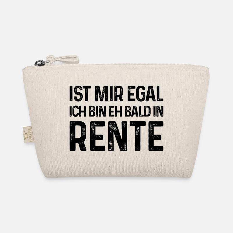 Ist mir egal Ich bin eh bald in Rente - Bio-Täschchen - Natur