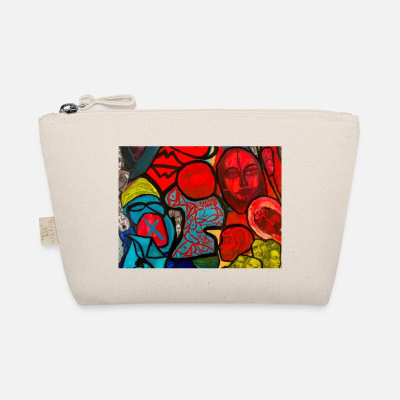 Kunstvolles Design - Bio-Täschchen - Natur