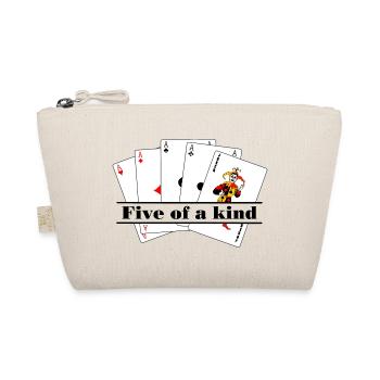 Five of a kind text banner - Organic Pouch - nature - Front