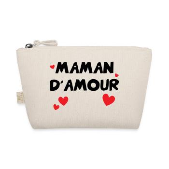 Maman d'Amour - Mother's Day - Organic Pouch - nature - Front