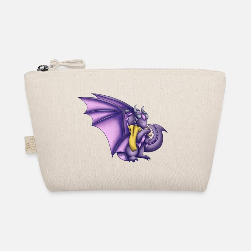 Herbst Lila Drache Bio-Täschchen