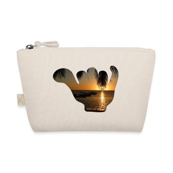 Shaka Surf und Livestyle Gruß - Sonnenuntergang - Bio-Täschchen - Natur - Vorne