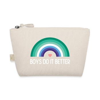 LGBTQ Pride Month - Boys Do it better - Organic Pouch - nature - Front