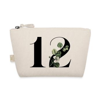 Numéro 12 floral vert -12e anniversaire floral - Trousse biologique - nature - Devant