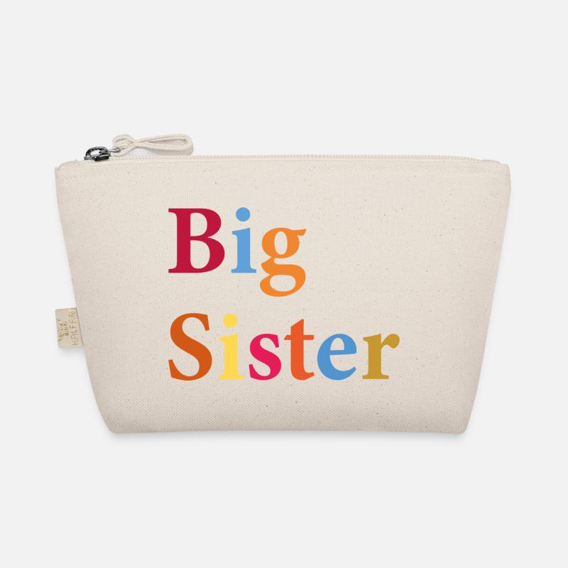 Große Schwester, Neugeborenes, Mädchen Bio-Täschchen