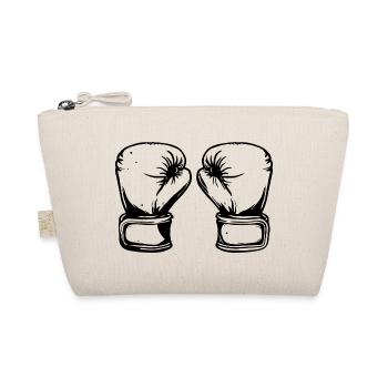 Boxing Gloves Drawing - Organic Pouch - nature - Front