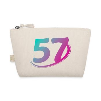 Number 57 multicolor - Organic Pouch - nature - Front