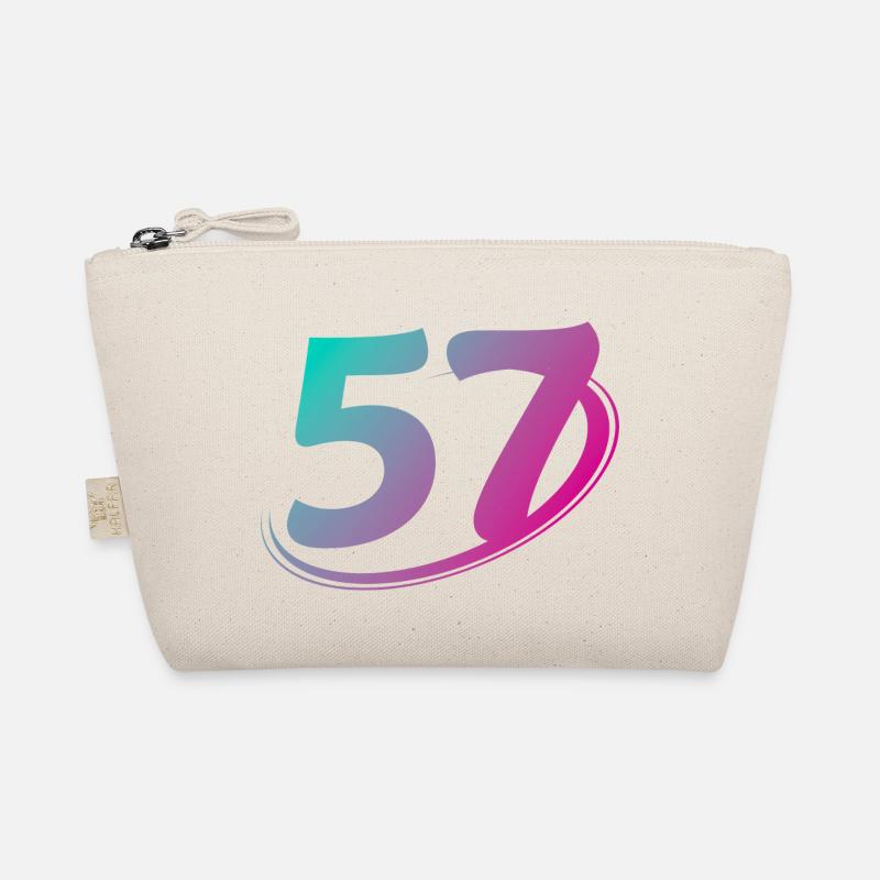 Number 57 multicolor Organic Pouch