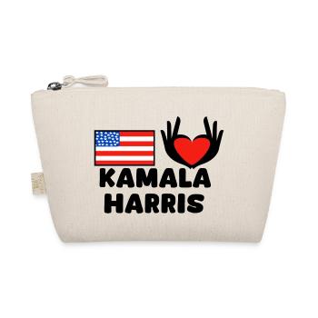 Main Coeur - Amérique - Kamala Harris - Américaine - Trousse biologique - nature - Devant